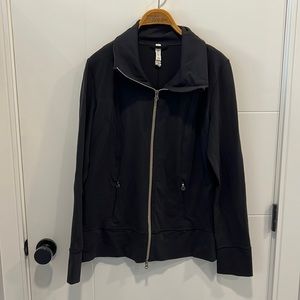 Lululemon black zip up sweater size 12